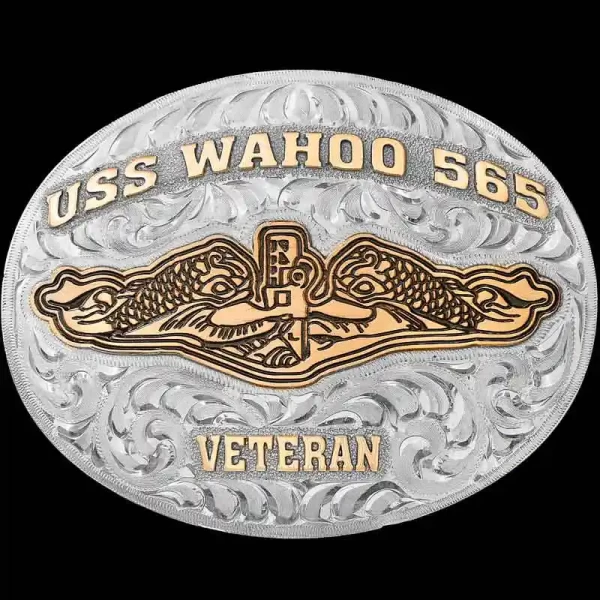 "Our simply stunning Glen Rose Buckle is a beautiful canvas to portray your life-story. It is crafted on a hand-engraved, German Silver base. This buckle has a clean edge to give a very classic look. The details are crafted in the highest quality Jew